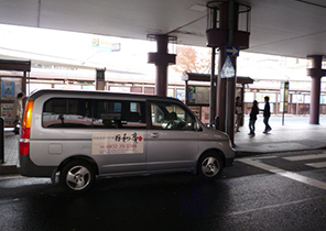 画像：JR下関駅前の停車イメージ